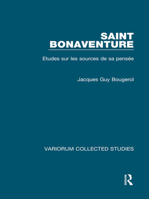 cover image of Saint Bonaventure